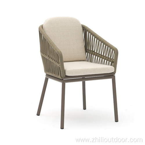 luxury outdoor furniture rope dining chair